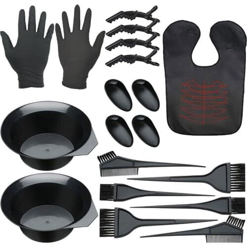 Hair Dye Kit,Hair Dye Brush and Bowl Set for DIY Hair Coloring Bleaching, Salon Hair Dye Kit with Hair Cutting Cape