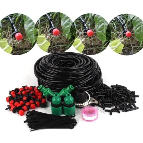5m~50m Micro Irrigation Kits 8 Holes Adjustable Dripper Emitter with Y-Type Connector 4/7mm Hose Universal Connector
