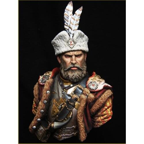 New Unassembled 1:10 Medieval General of Poland Hussar Figures Resin Kit DIY Toys Unpainted kits