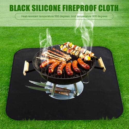 Barbecue Flame Retardant Protective Mat Outdoor Camping Retardant Protective Mat Outdoor Camping Cloth