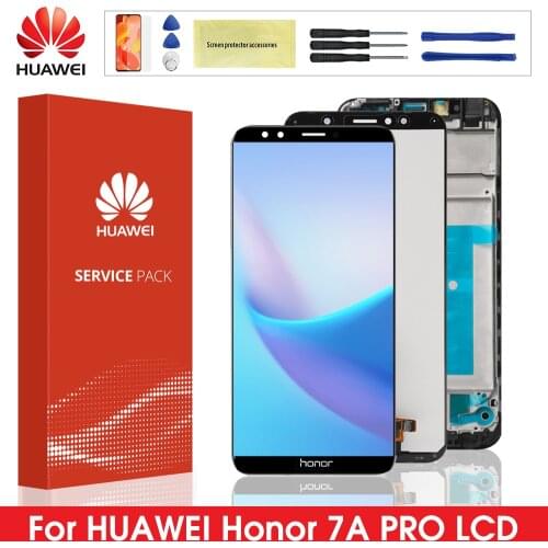 Original Display For Huawei Honor 7A Pro AUM-L29 LCD Display Touch Screen Digitizer Assembly Frame For Huawei Honor 7C AUM-L41