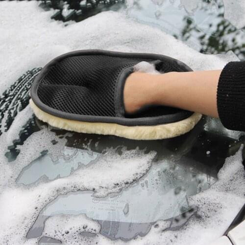 Car Wash Gloves Microfiber Wool Soft Car Cleaning Brush Motorcycle Washer Care Products Car Wash Styling Accessories