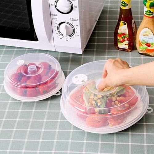 1pc Plastic Sealing Cover Food Storage Lid Microwave Oven Cap Refrigerator Dish Lids Stackable Sealing Disk Cover Kitchen Tools