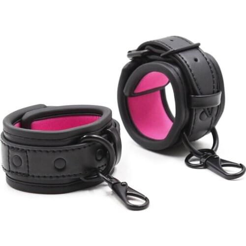 Adjustable Erotic Handcuffs Sex Pu Leather Hand Cuffs Sex Bondage Harness Femdom Slaves Submissive Sex Accessories Sexual Game