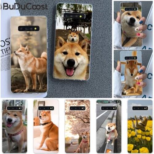 Riccu Animal Shiba Inu Phone Case For Samsung Galaxy S10 Plus S10E S6edge S7edge S8 S9 Plus S10lite S20 Plus