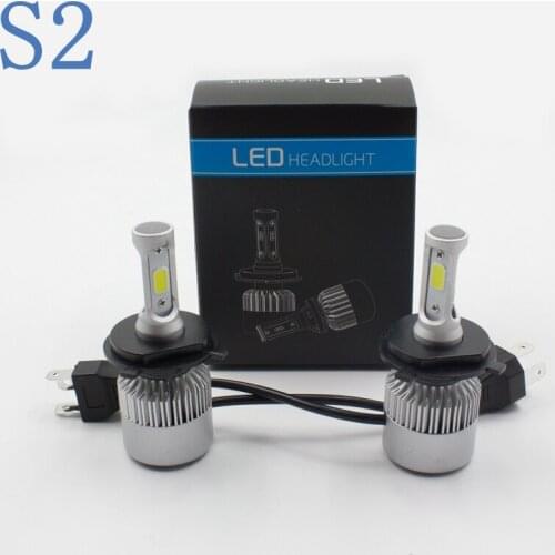 S2 COB 72W 8000lm H1 H3 H7 H8 H9 H11 9005 9006 H13 9008 9004 9007 H4 led Headlight Auto led H4 9003 HB2 Car led headlamp