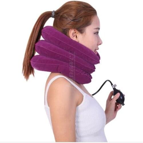 Neck traction medical corrective device neck support corrective posture neck stretch relax inflatable neck