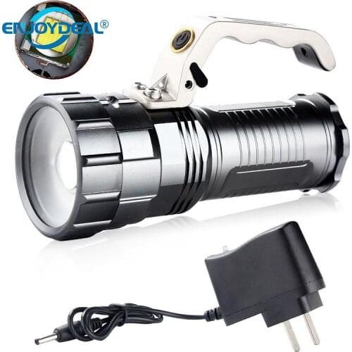 2000 Lumens T6 LED Flashlight Lamp Portable outdoor Camping Cycling Lantern Hand Torch+AC Charger hunting cycling Lights 3 Mo D7