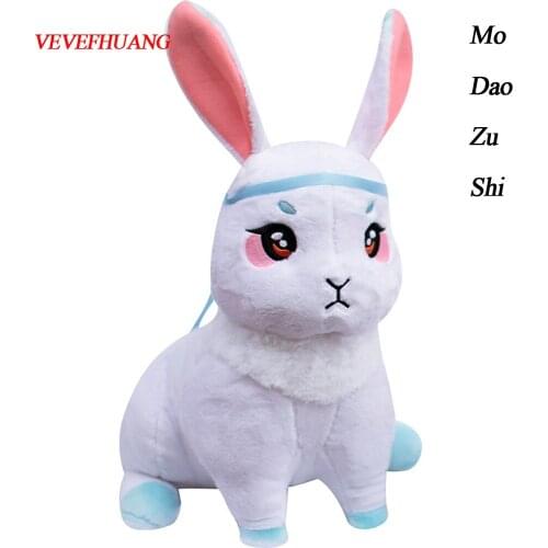 VEVEFHUANG New Mo Dao Zu Shi Plush Doll Wei Wuxian LanWangji Cute Cartoon Rabbit Cosplay Toys Gifts Anime Around