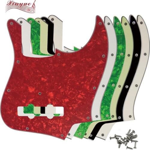 Pleroo Pickguard For MIJ Japan 11 Hole Screws Greedy Lee Jazz Bass Guitar Pickguard Scratch Plate