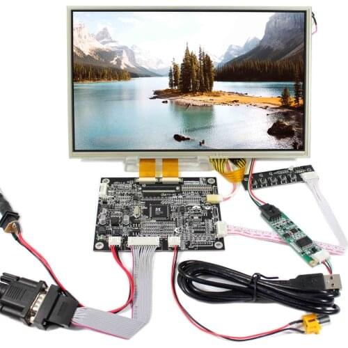 10.2inch 800x480 AT102TN03 LCD With Resistive Touch Panel VS102TP-A2+VGA AV LCD Controller Board KYV-N2 V2