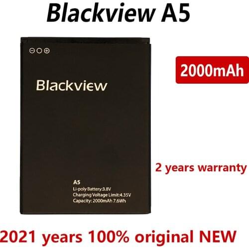 100% Original 2000mAh Replacement battery For Blackview A5 High Quality Batteries Bateria With Tracking number