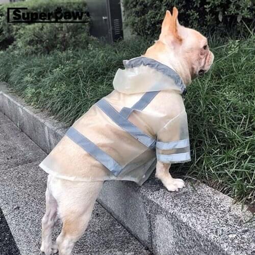 3M ReflectIve Dog Raincoat Pet Rain Coat Clothes Puppy Waterproof Jacket For Small Medium Dogs French Bulldog Dropshipping HPC10