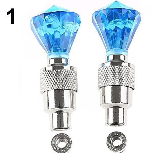 2 Pcs Auto LED Tire Valve Lamp Flashing Light Tyre Wheel Light for Car Bicycle araba aksesuar