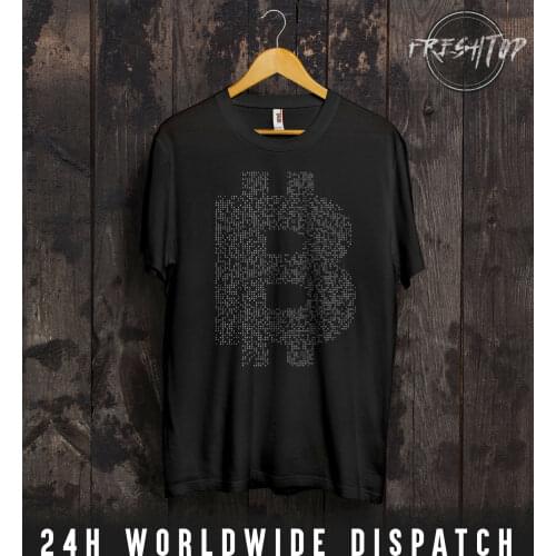 Bitcoin Digital Currency Binary T Shirt Cryptography Radeon Nvidia Mining