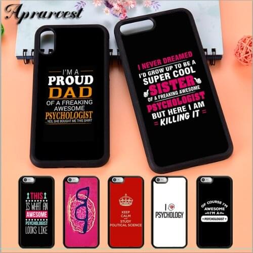 Aprarvest Awesome Psychologist Profession Psychology Phone Case Cover For iPhone 5 5S SE 6 6S 7 8 PLUS X XS XR MAX 11 PRO