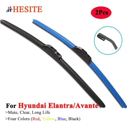 HESITE Color Car Front Window Screen Wipers For Hyundai Elantra Avante MD AD HD GT Accessories 2011 2012 2013 204 2017 2018 2019