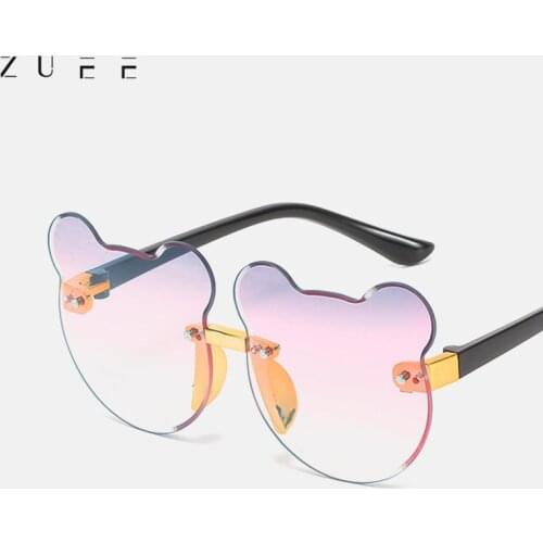 Childrens Sunglasses Fashion Baby Sunglasses Glasses Trendy Girls Boys Cute Cartoon Bear Sunglasses Anti-glare Anti-radiation
