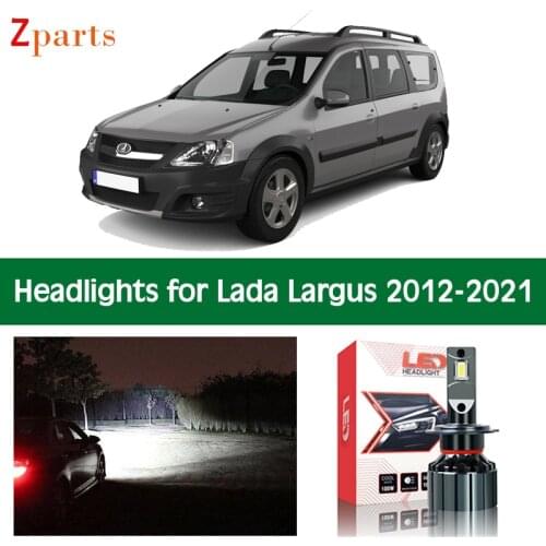 Car Lamps For Lada Largus KS0 RS0 KSA FS0 FSA LED Headlights Headlamp Auto Light Bulbs 12V Canbus Lighting Lamp Accessories Part