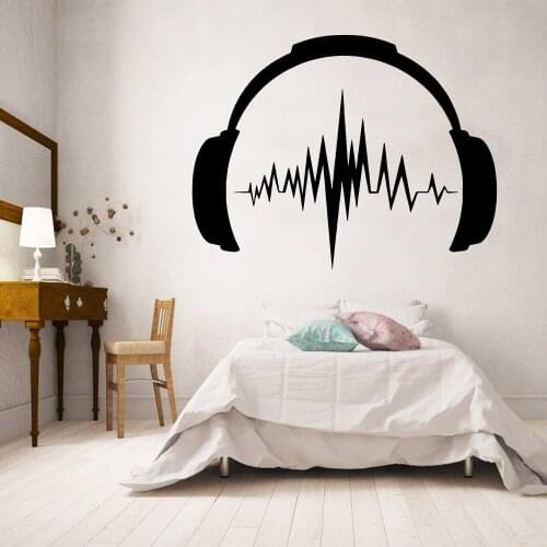 Diy headset Wall Sticker Home Decor Decoration For Kids Rooms Decoration Wall Decoration Murals