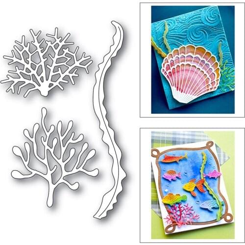 Marine Plant Seaweed Kelp Design Design Metal Cutting Dies New 2021 for DIY Scrapbooking Decorative No Clear Stamps Sets