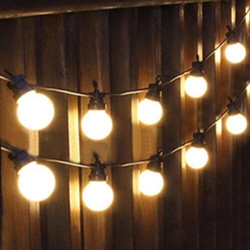 10/20/30 LED Connectable G50 Globe Bulb Fairy String Lights Outdoor Wateproof Wedding party Christmas Patio Garland Light