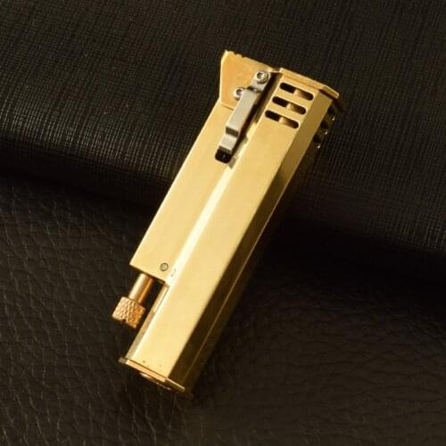 Brass Body Gift for Men Kerosene Lighter Cigarette Accessories Retro Creativity Handmade Lighters Smoking Household Merchandises