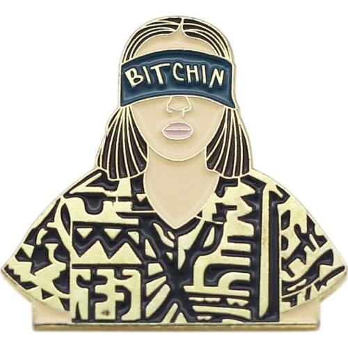 Custom Metal Cartoon Badge Fashion Girl Schoolbag With High-end Brooch Female Decoration Pin Can be Customized with Your Logo