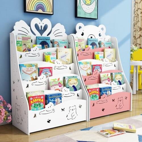 Floor-standing simple childrens bookshelf student bookcase kindergarten picture book storage rack environmental protection