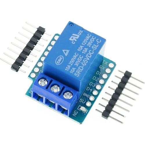 New 1 channel Relay Shield V2 Version 2 for WEMOS D1 mini ESP8266 WiFi Module