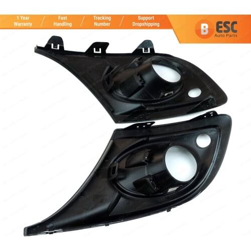 ESP997 Front Bumper Moulding Fog Light Lamp Grill Surround Frame Housing 620726677R Left Right Set for Renault Megane MK3