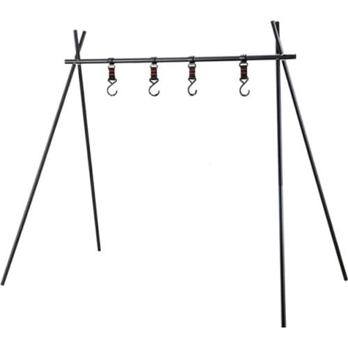 Outdoor Picnic Holder Hanging Rack Shelf Cookware Hanger For Camping Outdoor Camping Picnic Barbecue Tableware Shelf Accessories