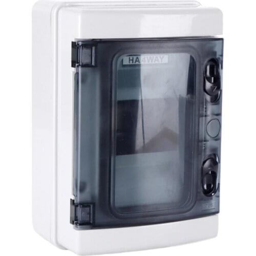 Plastic Circuit Breaker PC Distribution Box Distribution Protection Box For 4 Ways Circuit Breaker Indoor On The Wall