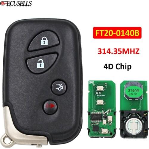 Lonsdor FT20-0140B Smart Remote Car Key 314.35Mhz 4D Chip for Lexus CT IS GS ES LS for Toyota Crown Camry Highlander Prius Prodo