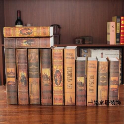 Crafts Arts D'angleterre vintage nostalgic photography props model books box Strong Home Antique Decorative wholesale 10PCS