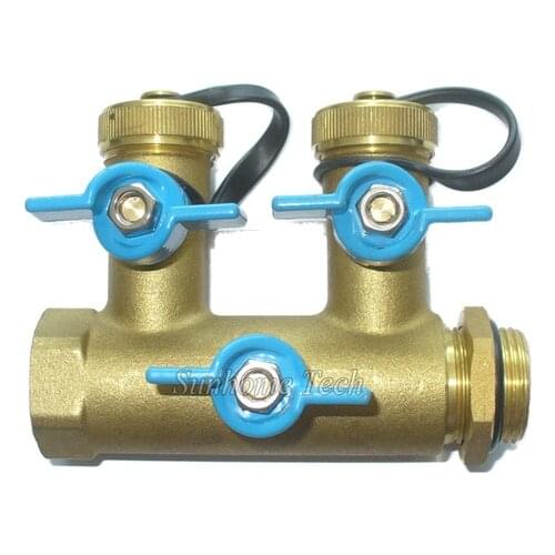 Self-Designed and Produced Brass Pre-fill Surge Valve Three Head 3/4 inch for Split Solar Water Heater