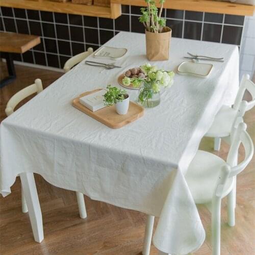 Table Cloth Gray Linen Cloth Table Cover Washable Dining Table White Nordic Style Simple Japan Style пледы и покрывала скатерть