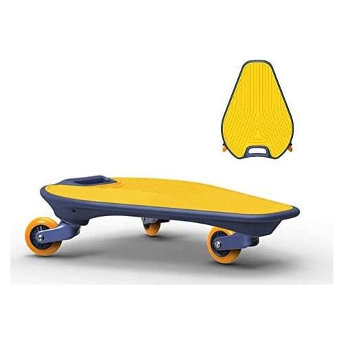 Skateboard Childrens Tricycle Fish Board, ABS 3 Wheel Flashing Wheel Skateboard for Beginners, Children, as a Gift Skateboard