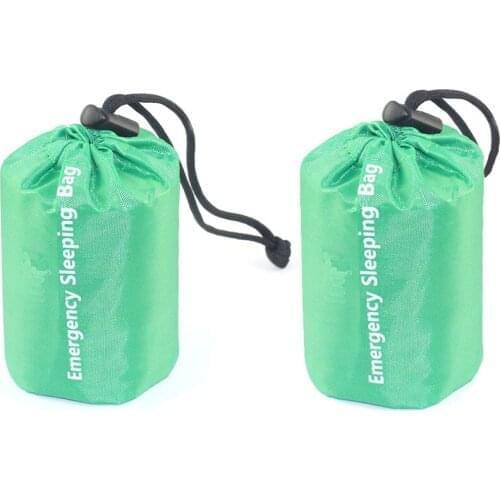 Waterproof Lightweight Thermal Emergency Sleeping Bag Bivy Sack - Survival Blanket Bags Camping, Hiking, Outdoor, Activities