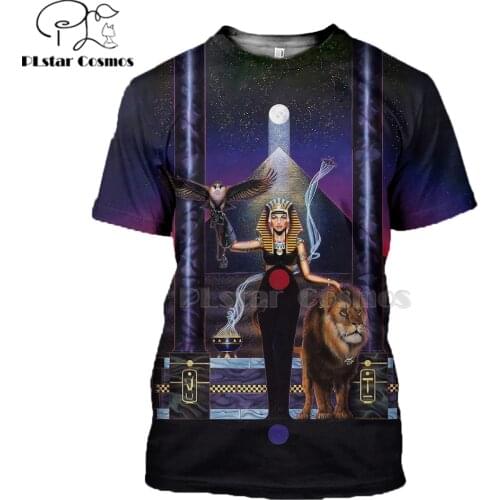 All Printed Mysterious retro ancient Horus Egypt totem 3d t shirts tshirt tees summer funny Harajuku short sleeve streetwear-5