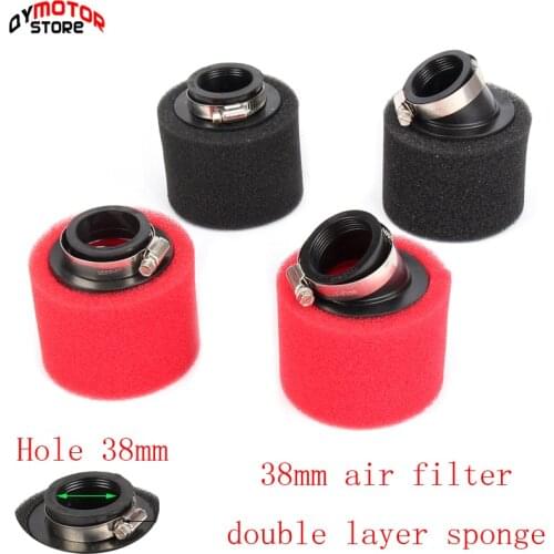 High Qualtiy 38mm Dual stage foam air filter for pz22/pz26/pz27 carburetor 125/140/150/200cc dirt bike motorcycle ATV Quad use
