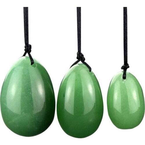 Natural Crystal Yoni Egg Jade Eggs Women Kegel Exerciser Jade Massager Vaginal Muscles Tightening Ball Crystal Kegel Eggs