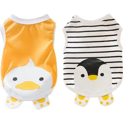 Puppy Dog Cute Vest Cartoon Shirt Summer Pet Clothes For Small Medium Dogs Chihuahua Bulldog Vest T-shirt Pet Dog Apparel