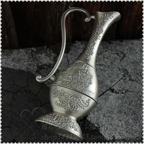 The tin flower ornaments of Russian European style of the ancient vase home decoration metal handle