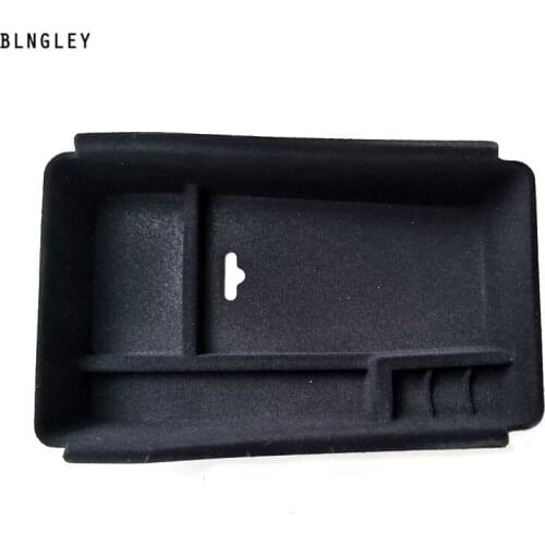 1pc ABS plastic Suede surface car central armrest storage box for 2016-2018 Maserati Levante /2014-2018 Ghibli / Quattroporte