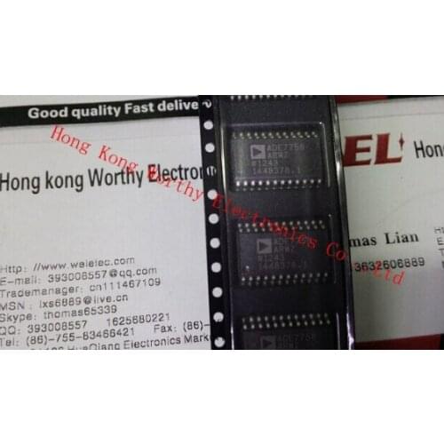 Free shipping 10pcs/lot ADE7758ARWZ ADE7758A ADE7758 IC ENERGY METERING 3PHASE 24SOIC