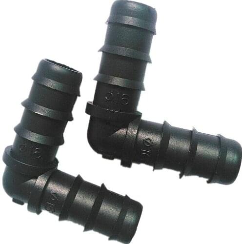 10 Pcs-pack DN16 90 Degree Elbow Angle Bend Garden Irrigation Fittings Water Pipe Connectors Water Irrigation System