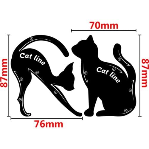 2Pcs/Set New Cat Line Eye Makeup Eyeliner Stencils Templates Makeup Tools Kits For Eye stencil