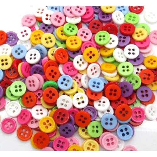 300Pcs Mixed Round Resin Sewing Buttons For Cloth Flatback Cabochon Scrapbooking Crafts Knopf Bouton Decor Diy Accessories