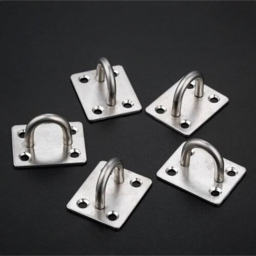 5Pc 46 x 36mm Steel U-Shape Ceiling Mount Metal Hook Anchor Hanger Ceiling Fans/Leisure Sofa/Sandbags/Hammocks/Rings Fixed Hook
